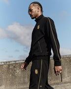 Mens Antidote Trak Jacket Black/yellow Relaxed Jackets - Black