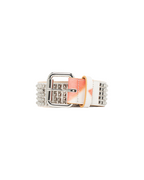 Ksubi X Alice Hollywood Leather Studded Flag Belt Accessories - Multi Colour