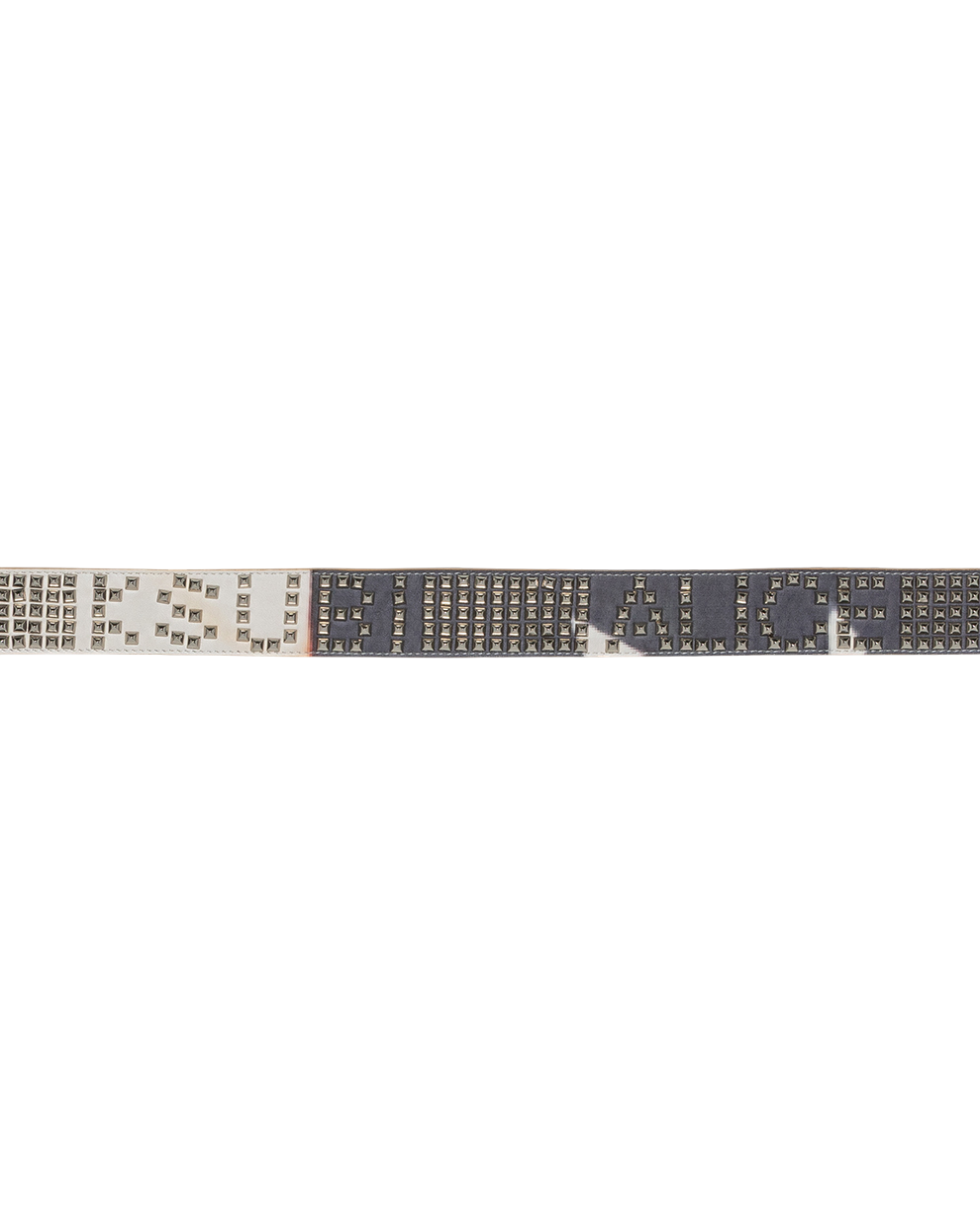 Ksubi X Alice Hollywood Leather Studded Flag Belt Accessories - Multi Colour
