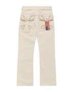 Mens Ksubi X Alice Hollywood Toro Ivory Bootcut Denim Jeans - Beige