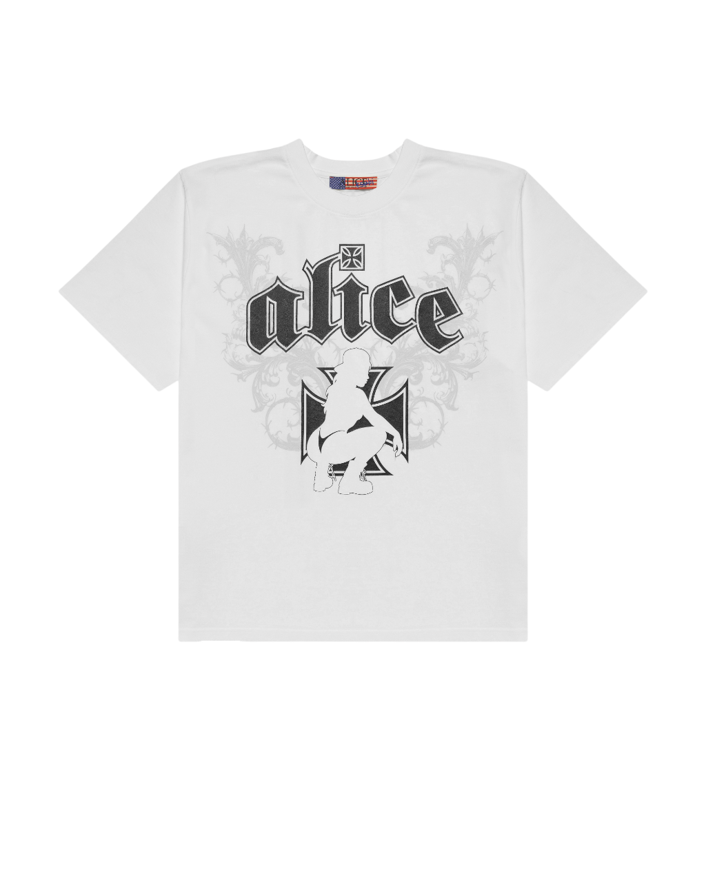 Mens Ksubi X Alice Hollywood Graphic Tee White Tees - White