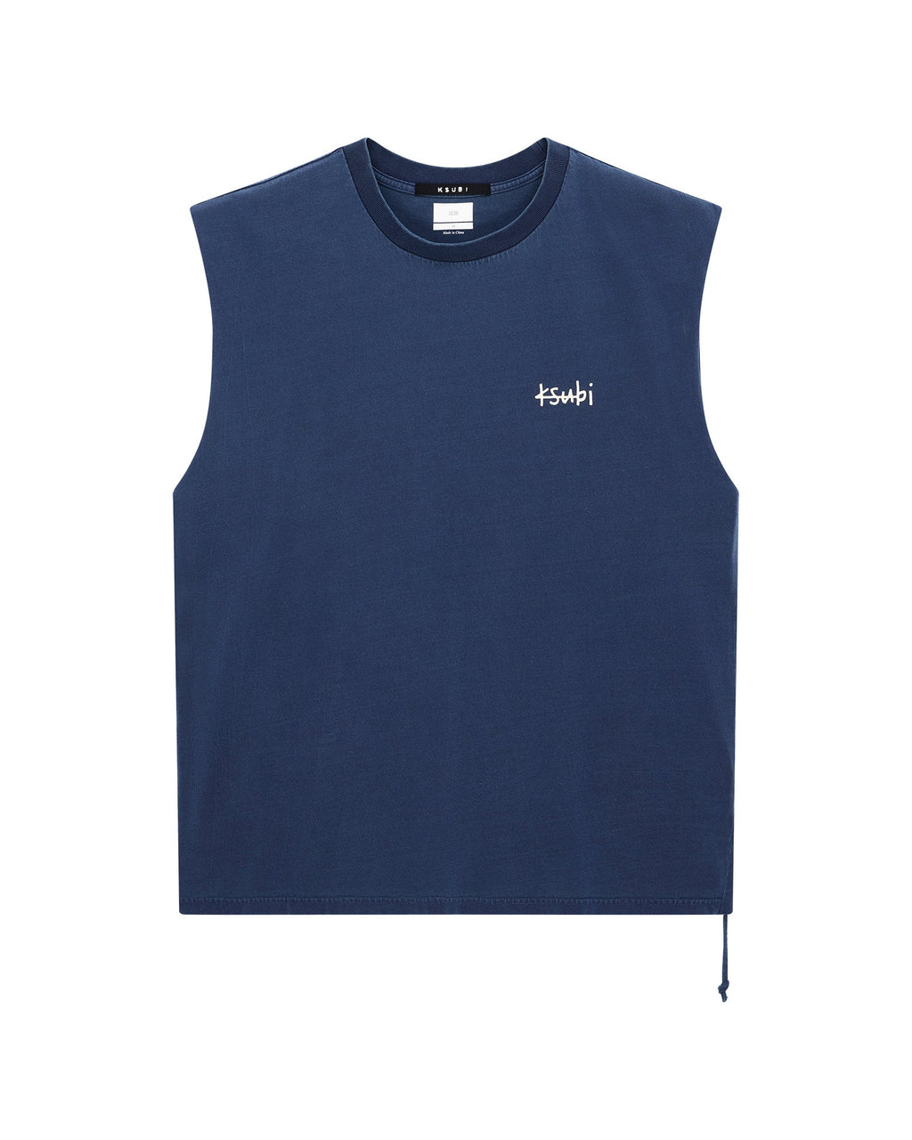Mens All Day Biggie Cut Off Tee Deep Oversized Tees - Navy