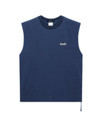 Mens All Day Biggie Cut Off Tee Deep Oversized Tees - Navy