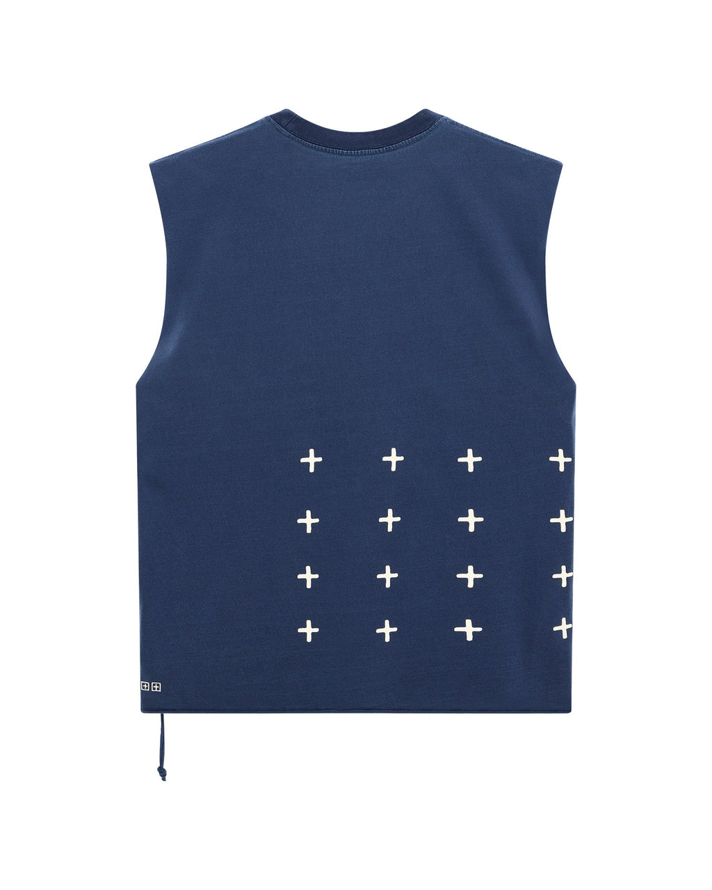 Mens All Day Biggie Cut Off Tee Deep Oversized Tees - Navy