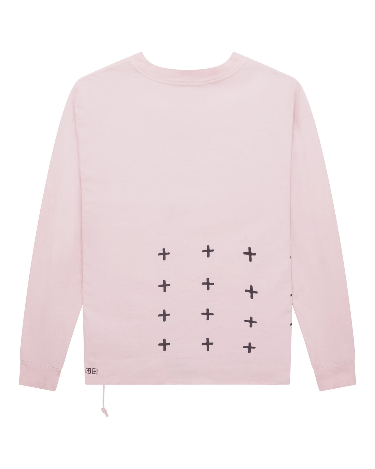 Mens Allday Biggie Ls Tee Ice Quartz Oversized Tees - Pink