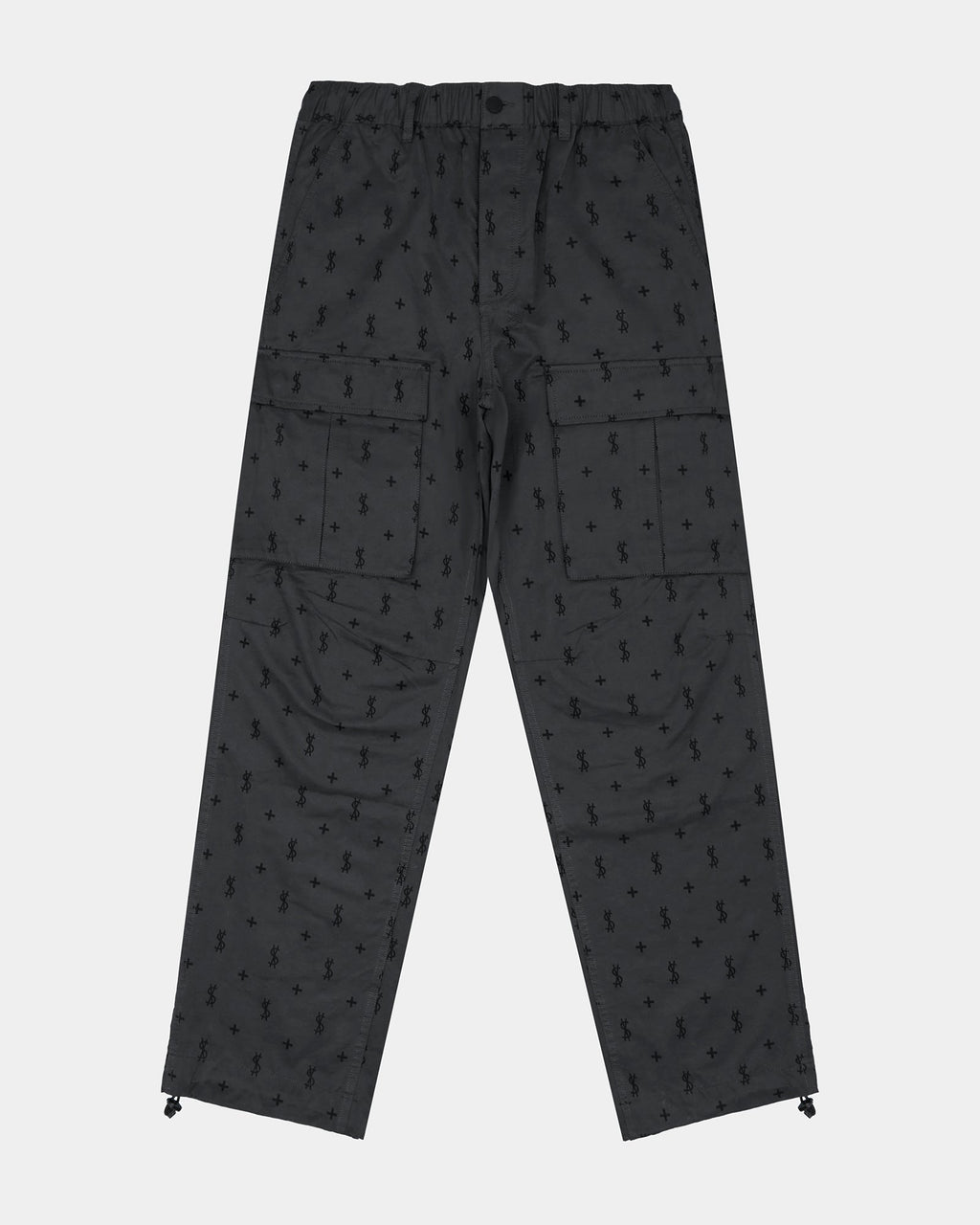 Mens Allstar Fugitive Cargo Khaki Straight Pants - Black
