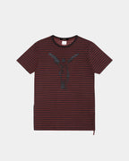 Mens Angel Sioux Ss Tee Red Stripe Slim Tees - Red