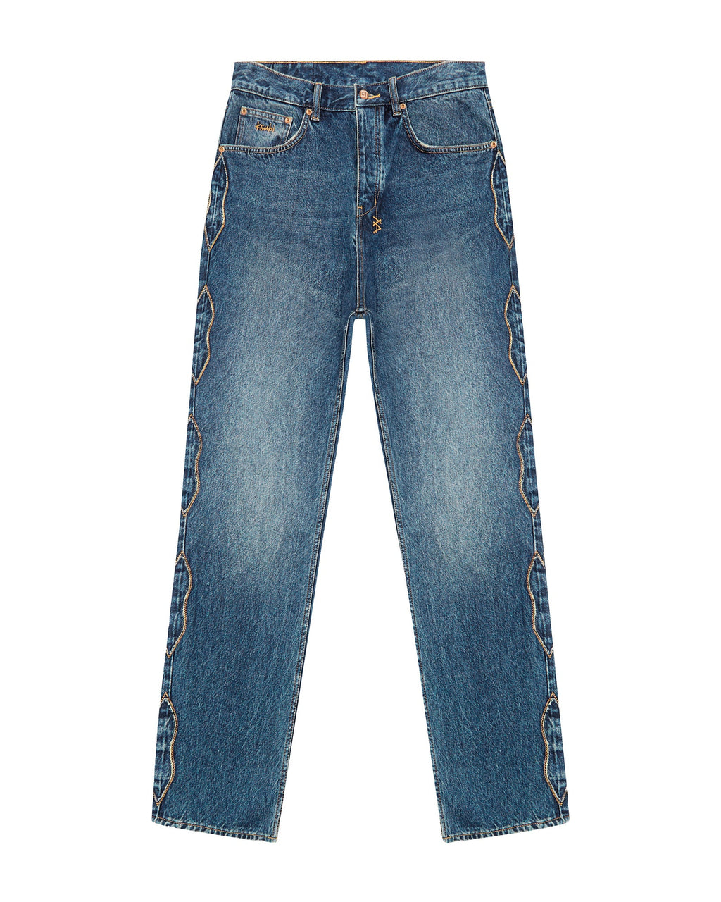 Mens Anti K Antique Kraft Relaxed Denim Jeans - Denim