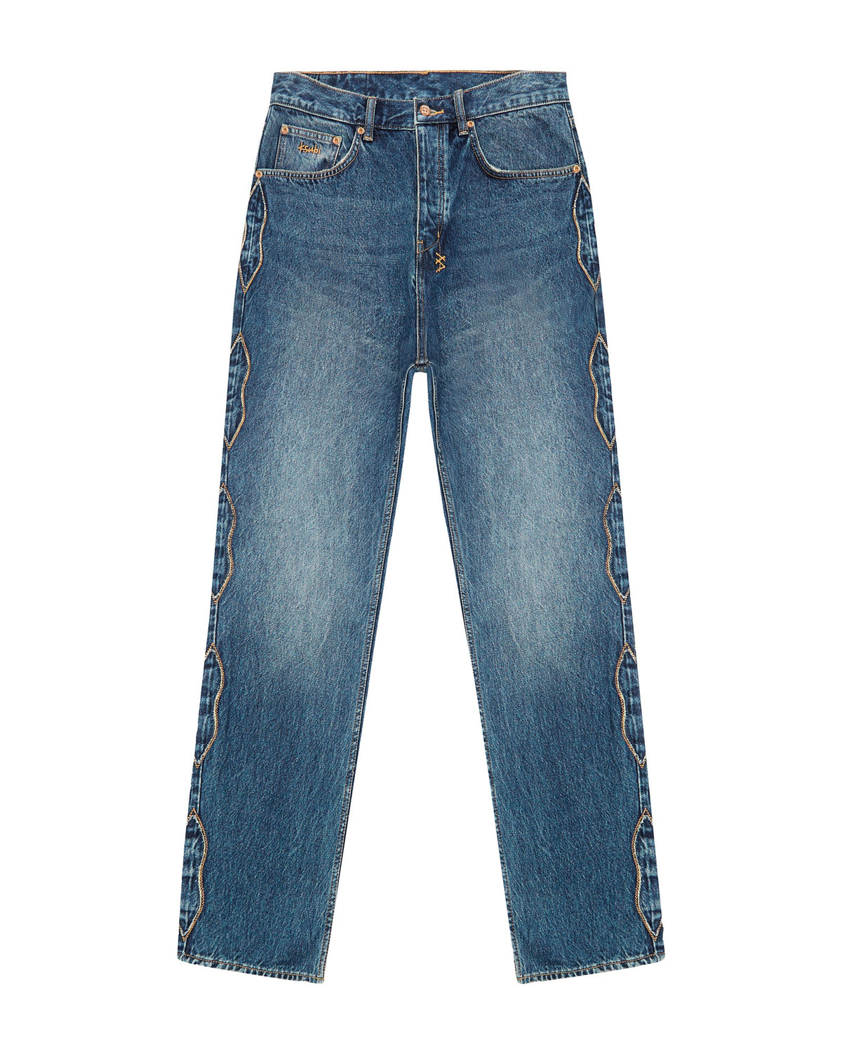 Mens Anti K Antique Kraft Relaxed Denim Jeans - Denim