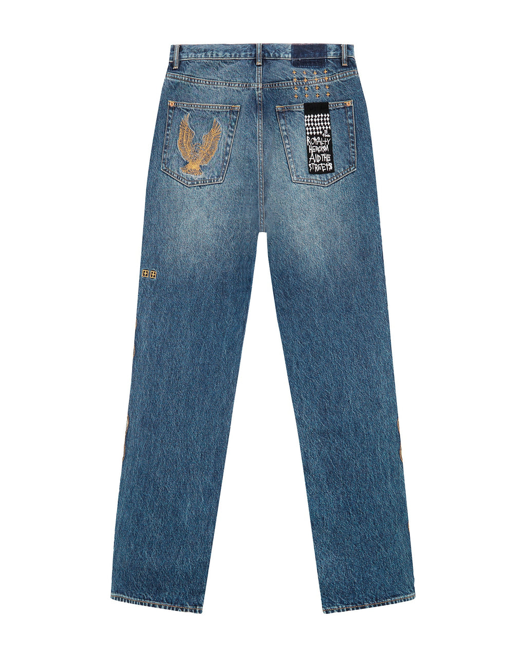 Mens Anti K Antique Kraft Relaxed Denim Jeans - Denim