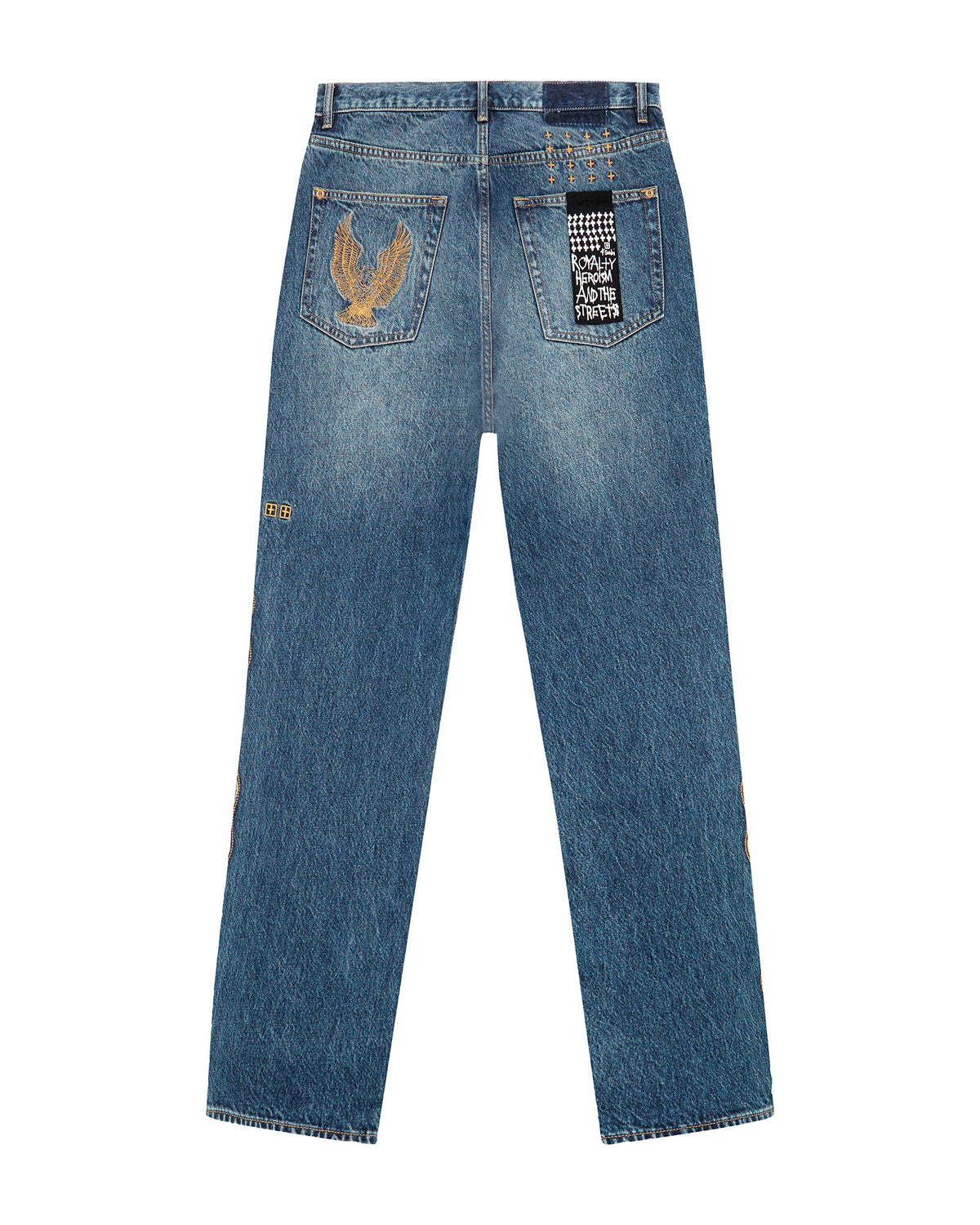 Mens Anti K Antique Kraft Relaxed Denim Jeans - Denim