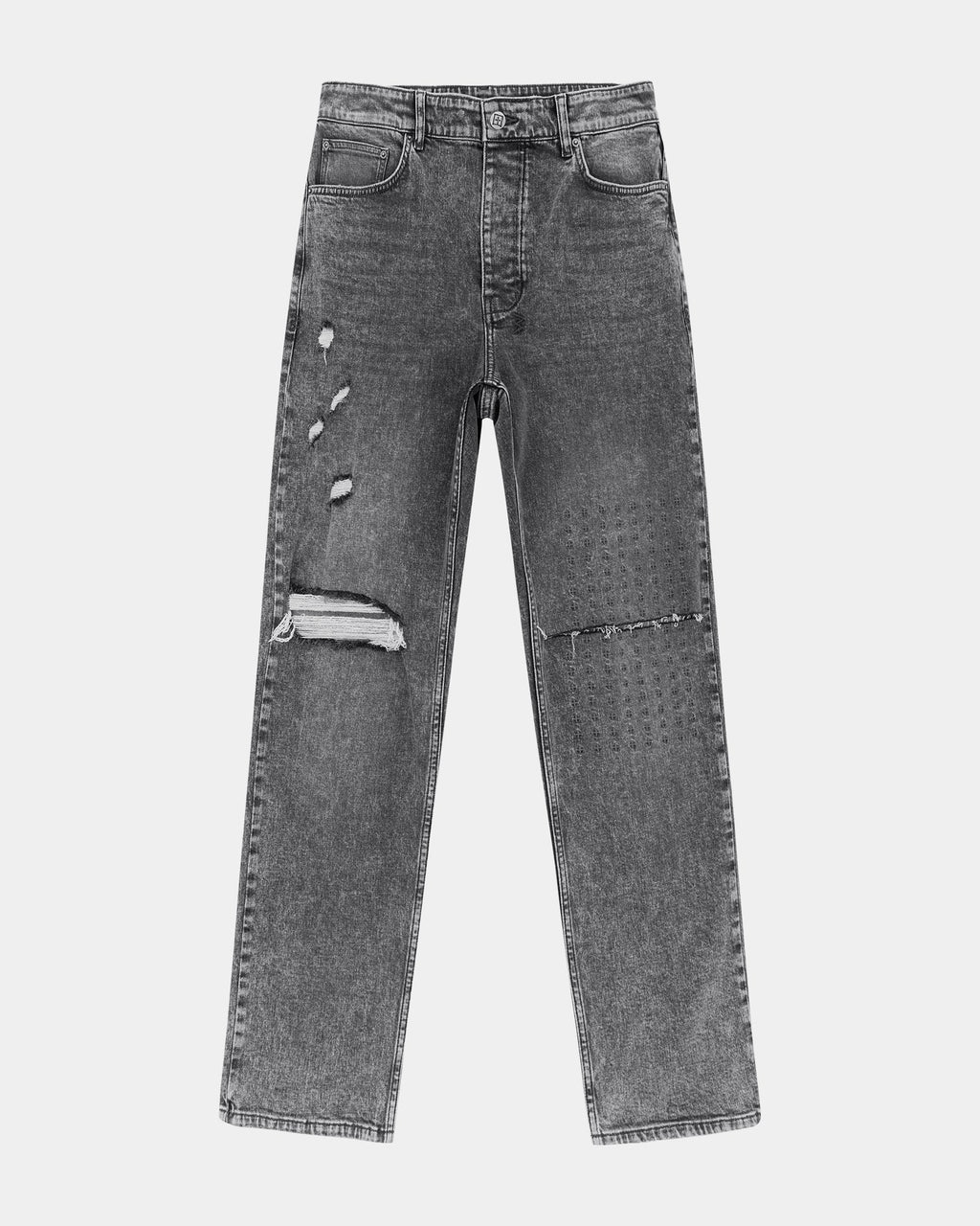 Mens Anti K Krete Relaxed Denim Jeans - Grey