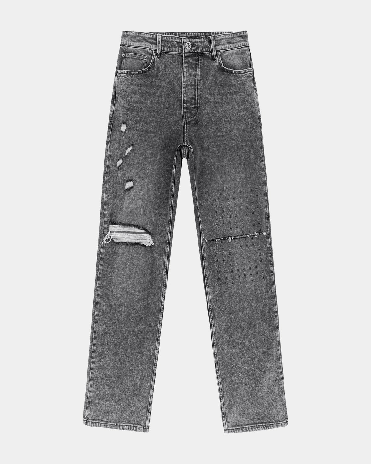 Mens Anti K Krete Relaxed Denim Jeans - Grey