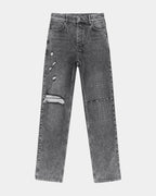 Mens Anti K Krete Relaxed Denim Jeans - Grey