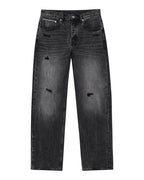 Mens Anti K Selvedge Replika Black Relaxed Denim Jeans - Black