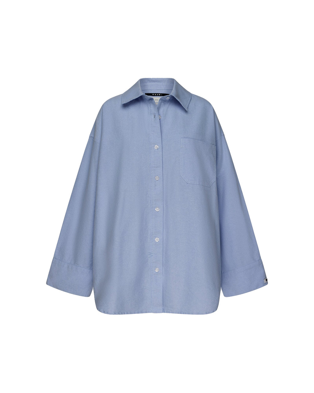 Womens Astra Ls Shirt Blue Oxford Oversized Shirts - Blue