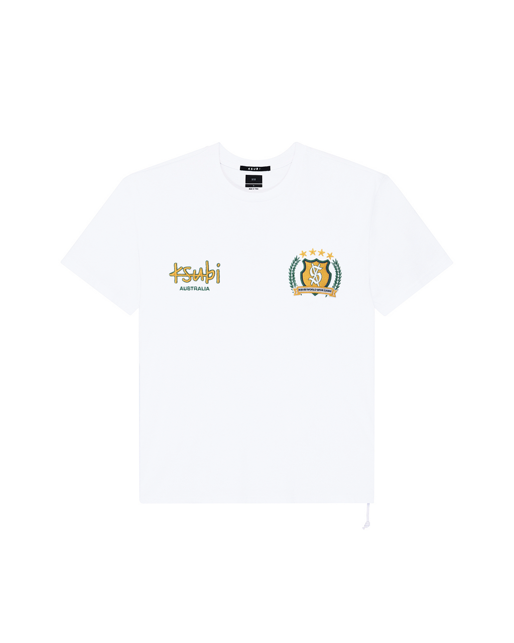 Mens Aus Ekcess Ss Tee Tru White Tees - White