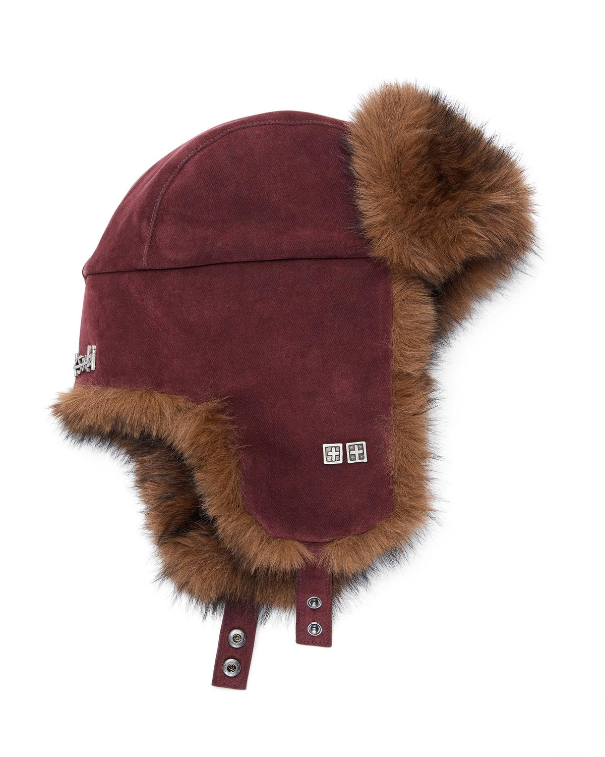 Trapper Hat Merlot Flock Headwear - Burgundy