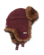 Trapper Hat Merlot Flock Headwear - Burgundy