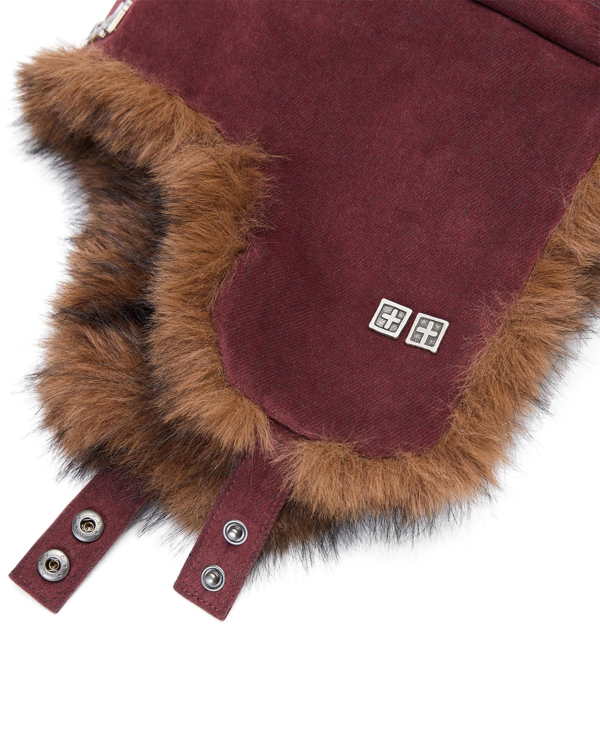 Trapper Hat Merlot Flock Headwear - Burgundy