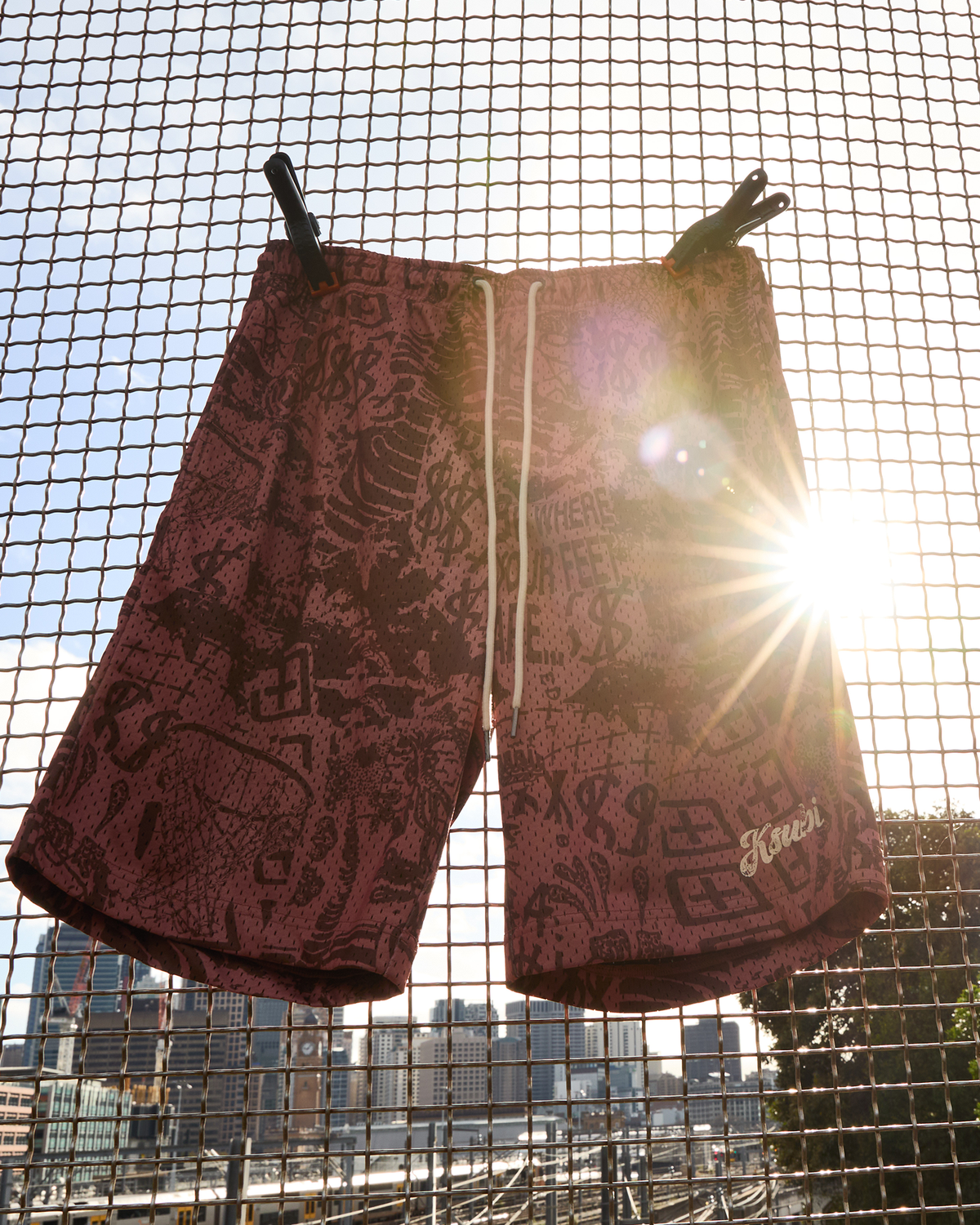 Mens Mills Ikon Short Multi Relaxed Walkshorts - Multi Colour