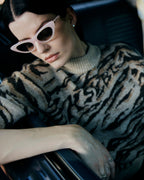 Womens Pantera Intarzia Jumper Relaxed Knitwear - Multi Colour