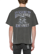 Mens Engine Ekcess Ss Tee Charcoal Oversized Tees - Grey