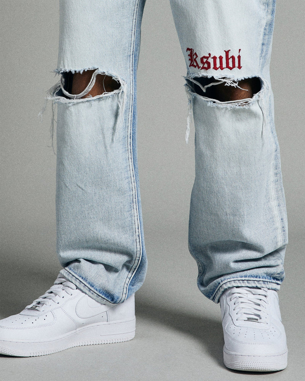 Mens Anti K Icons Relaxed Denim Jeans - Denim