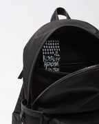 1999 Nylon Leather Backpack Black Bags - Black