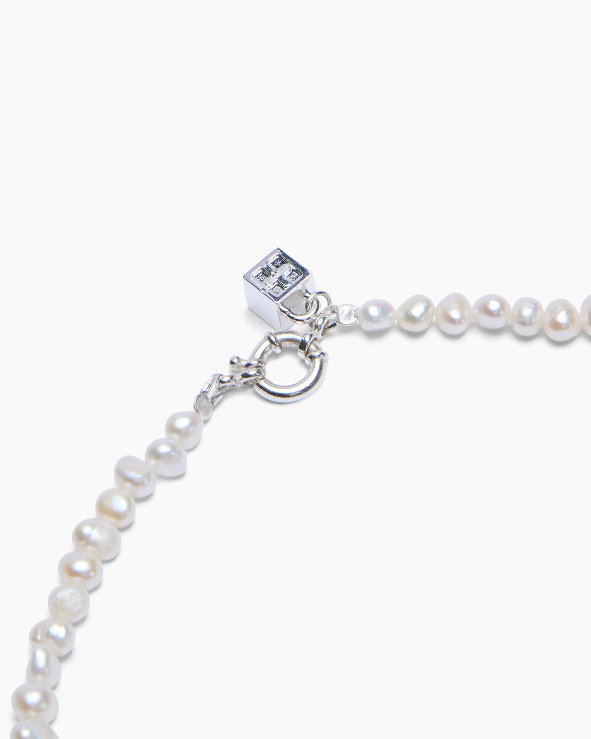 Pearl Spike Choker Jewellery - Silver