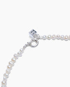 Pearl Spike Choker Jewellery - Silver