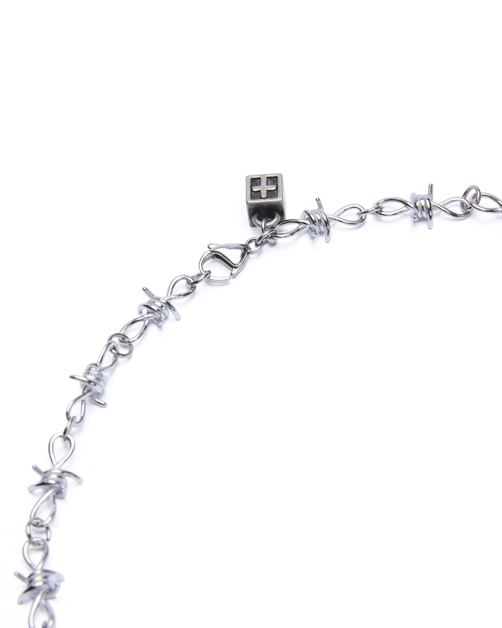 Barbed Wire Necklace Silver Jewellery - Silver
