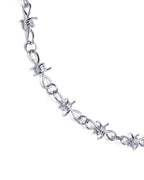 Barbed Wire Necklace Silver Jewellery - Silver