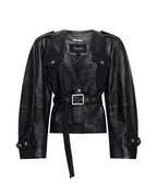 Womens Barrel Jacket Black Fitted Jackets - Black
