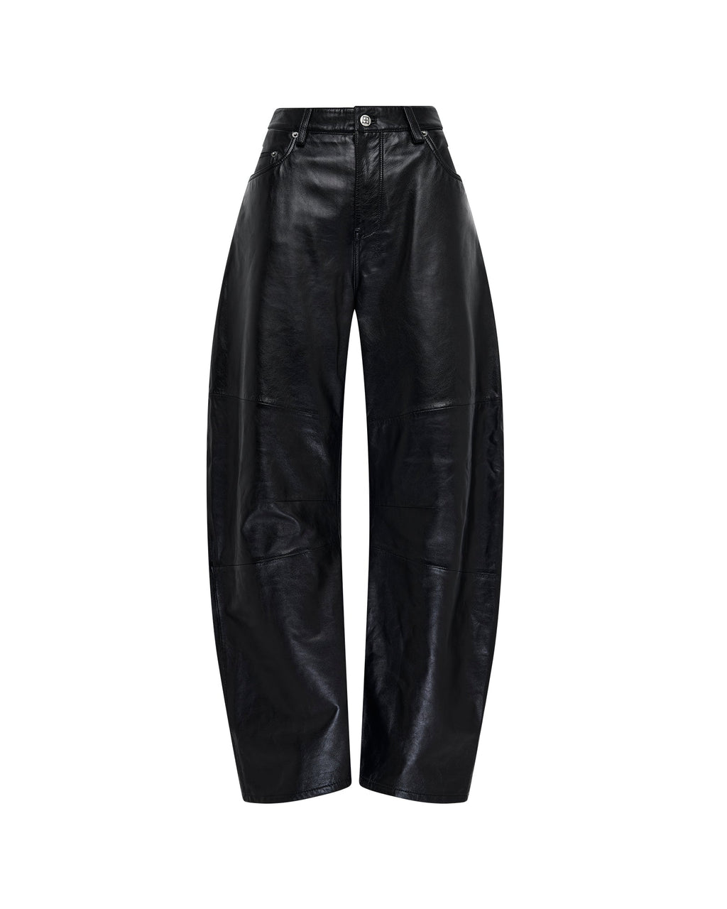 Womens Barrel Pant Black Barrel Leg Pants - Black