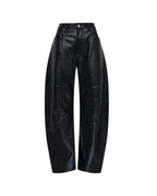 Womens Barrel Pant Black Barrel Leg Pants - Black