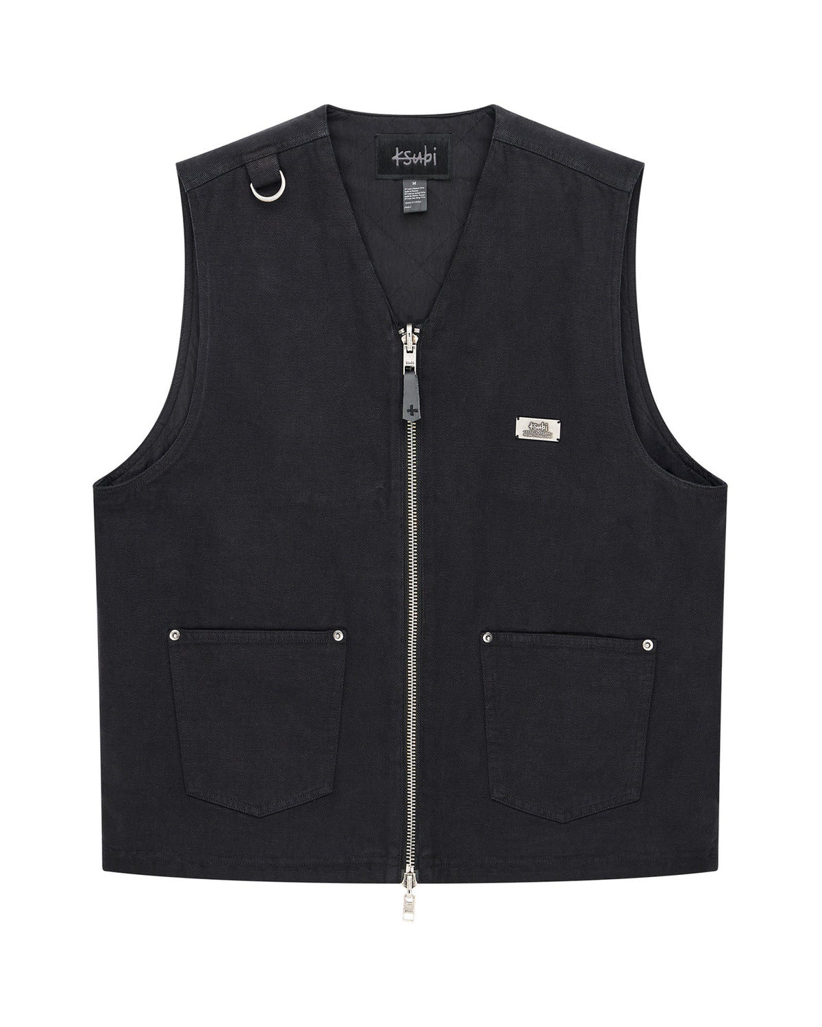Mens Battler Vest Black Relaxed Fashion Tops - Black