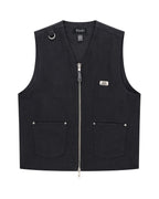 Mens Battler Vest Black Relaxed Fashion Tops - Black