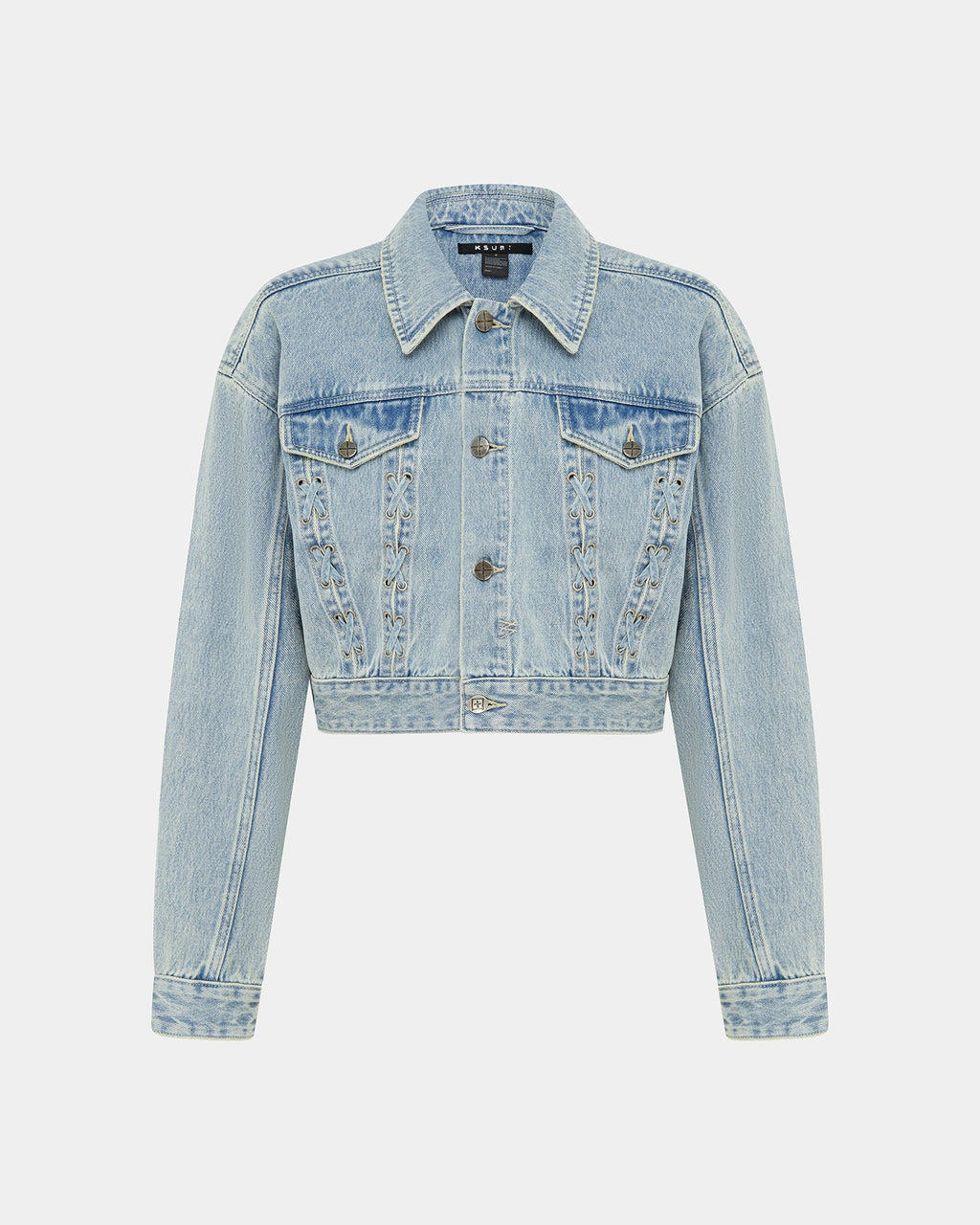 Womens Billie Jacket Dove Laced Oversized Jackets - Denim