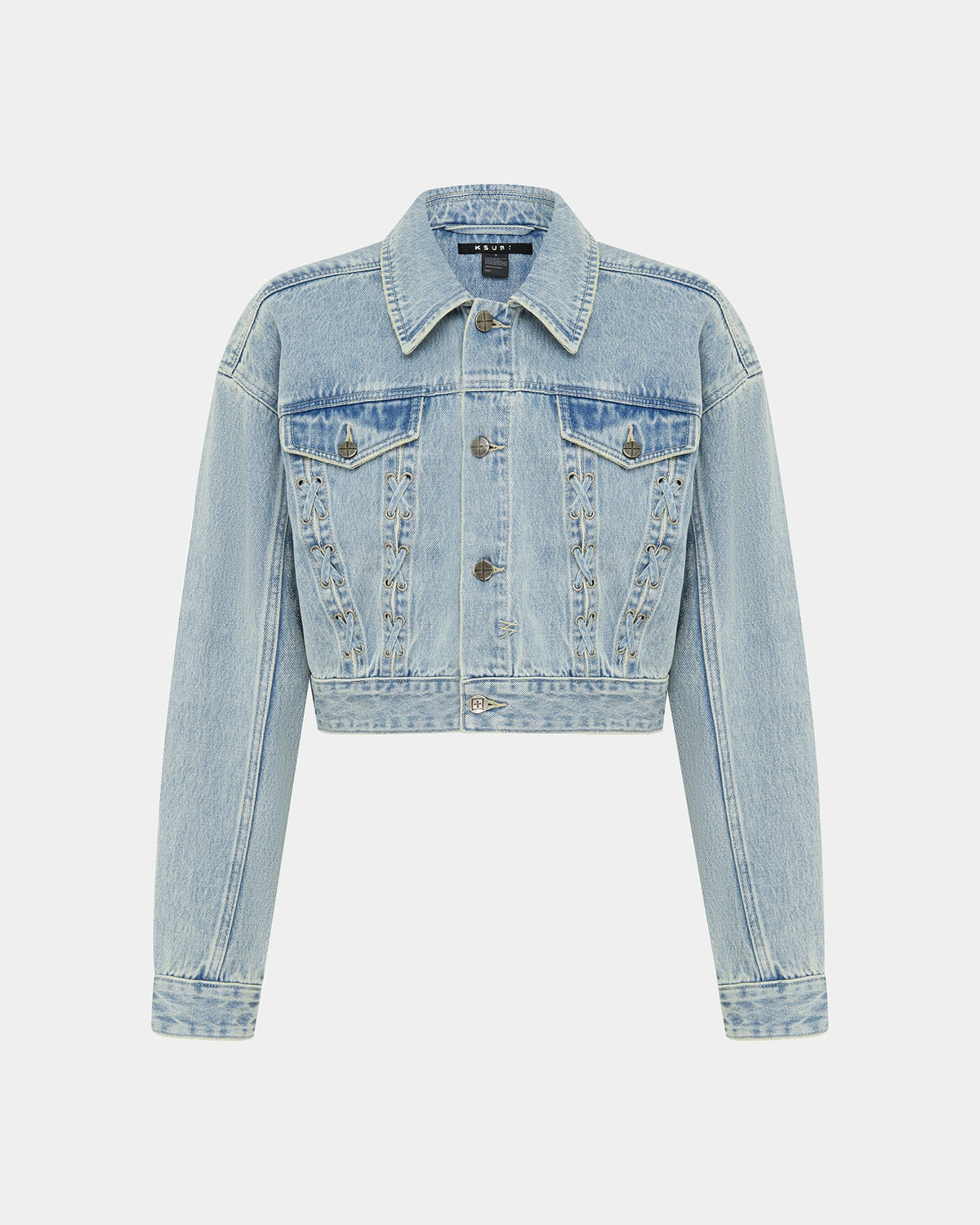 Womens Billie Jacket Dove Laced Oversized Jackets - Denim