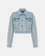 Womens Billie Jacket Dove Laced Oversized Jackets - Denim