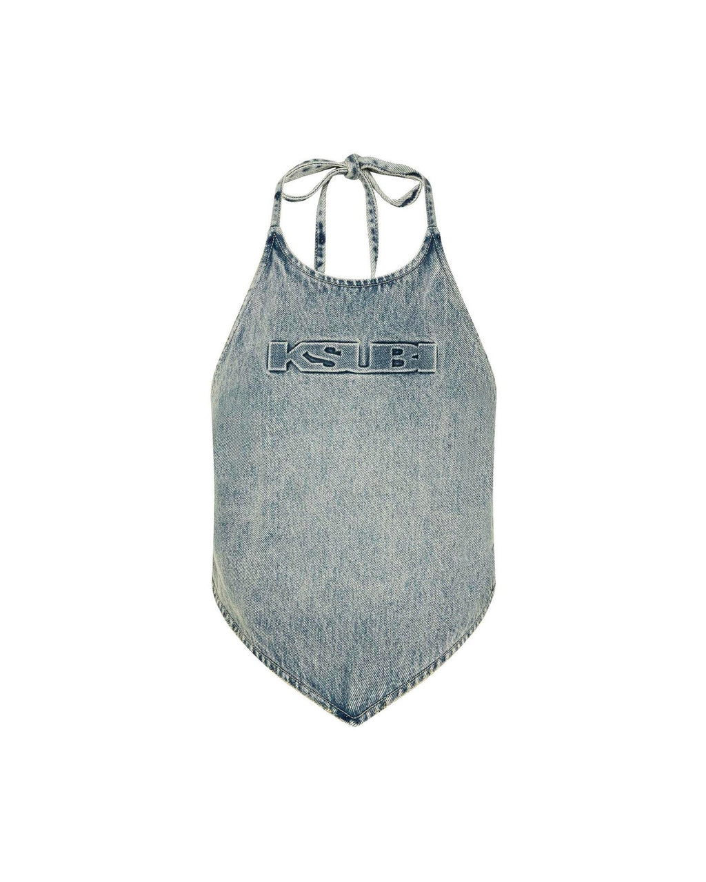 Womens Bolt Top Folk Fitted Fashion Tops - Denim