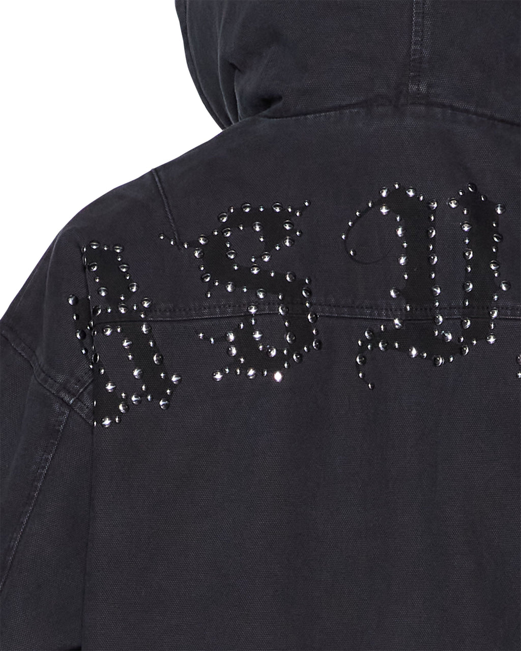 Mens Bomber Jacket Stud Black Regular Jackets - Black