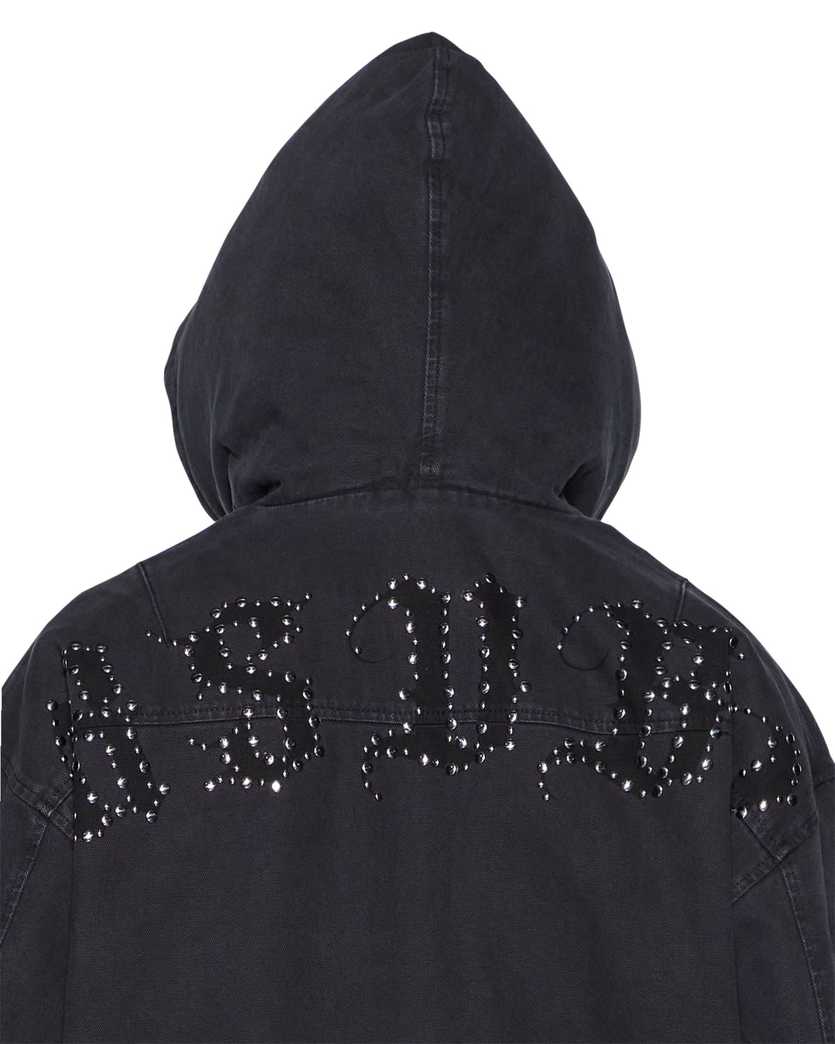 Mens Bomber Jacket Stud Black Regular Jackets - Black
