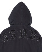 Mens Bomber Jacket Stud Black Regular Jackets - Black
