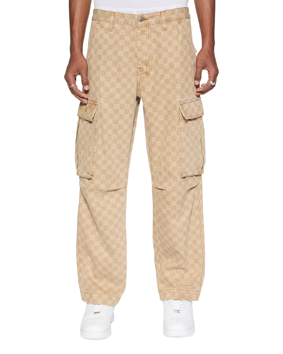 Mens Box Fugitive Cargo Pant Tan Relaxed Pants - Tan