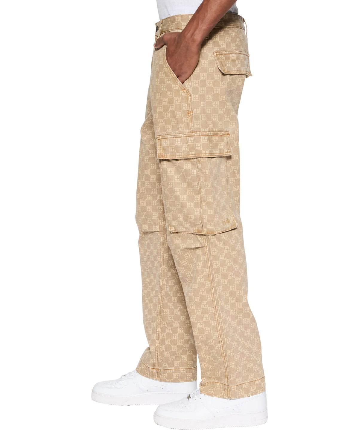Mens Box Fugitive Cargo Pant Tan Relaxed Pants - Tan