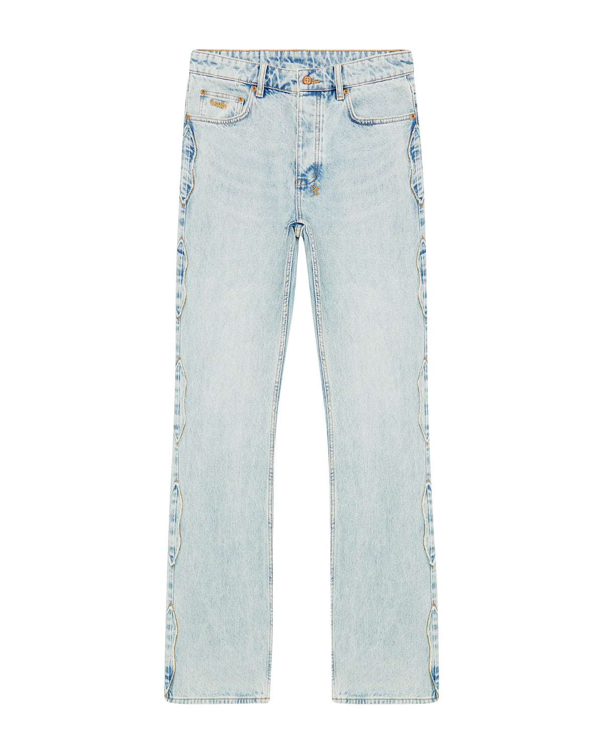 Mens Bronko Paragon Kraft Bootcut Denim Jeans - Denim