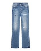 Mens Bronko Roadhouse Repair Bootcut Denim Jeans - Denim