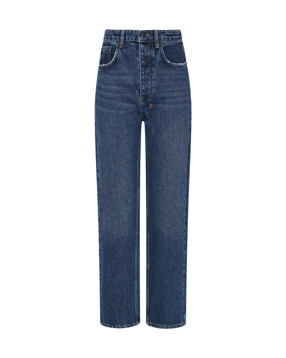 Womens Brooklyn Jean Runaway Straight Denim Jeans - Denim